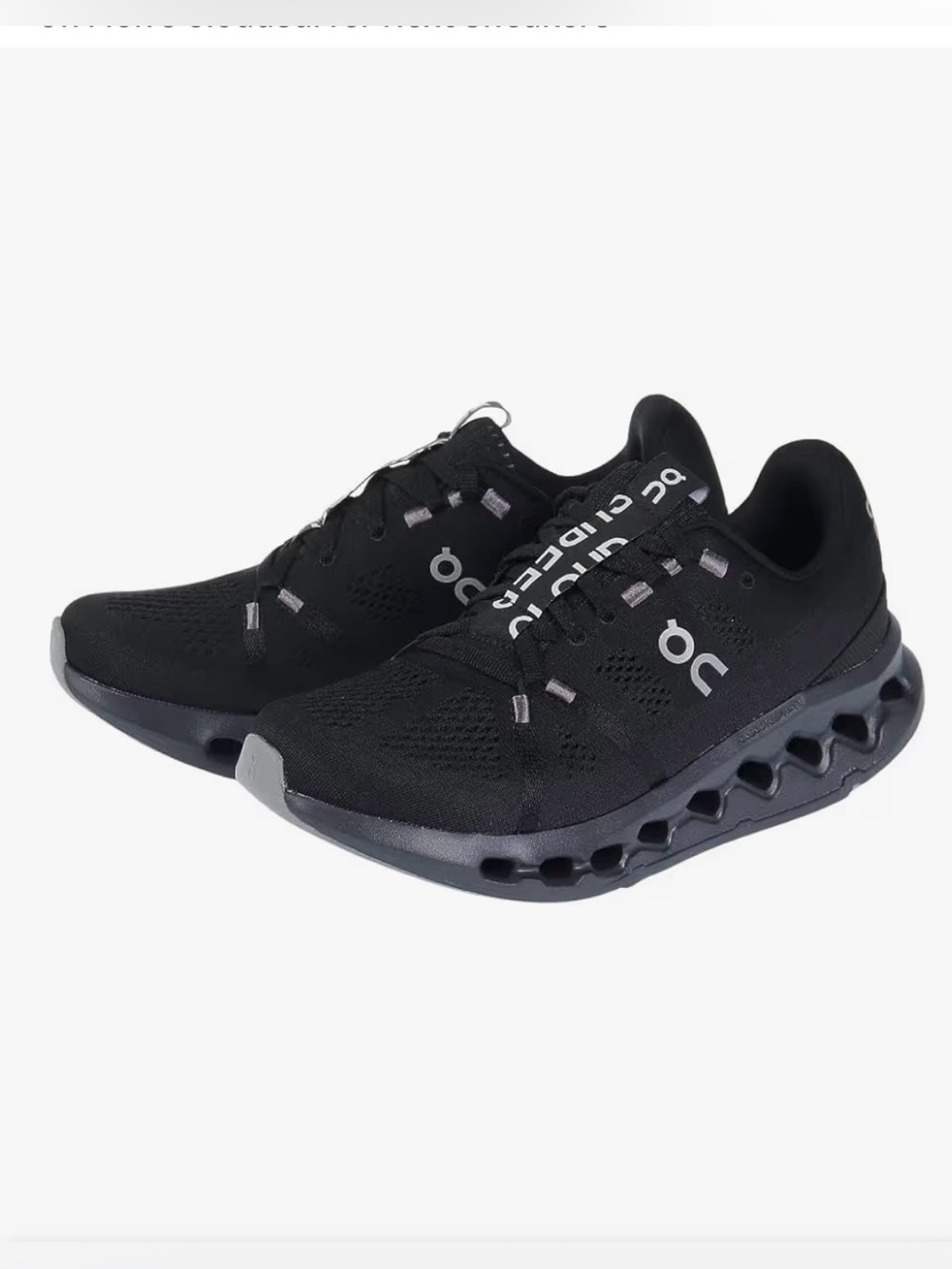 On Running Men's Black Athletic Running Shoes